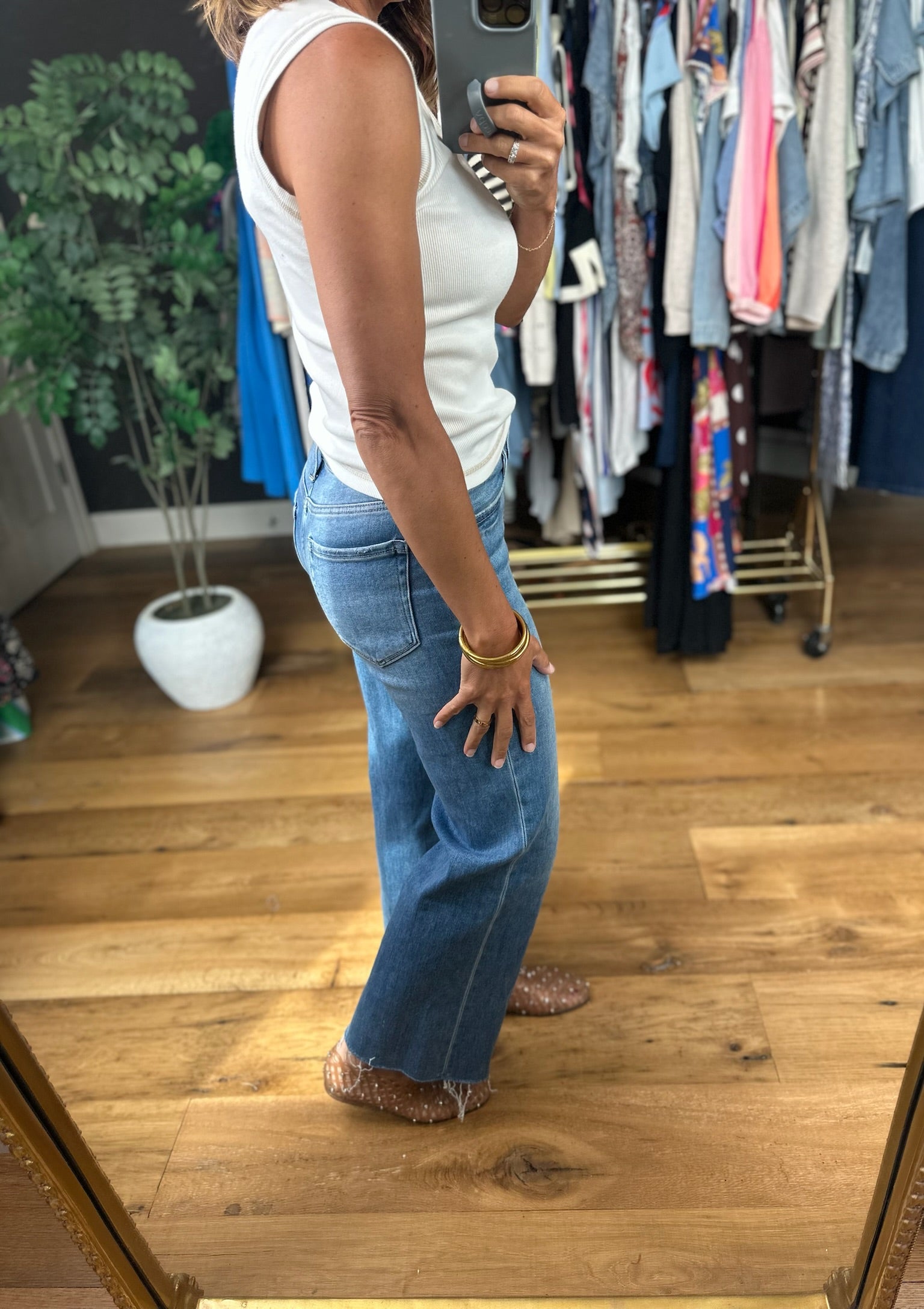 Let It Be Ribbed Tank-Sleeveless-Blu Pepper-Anna Kaytes Boutique, Women's Fashion Boutique in Grinnell, Iowa