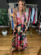 Blessed Bliss Floral Maxi Dress-Dresses-Umgee-Anna Kaytes Boutique, Women's Fashion Boutique in Grinnell, Iowa