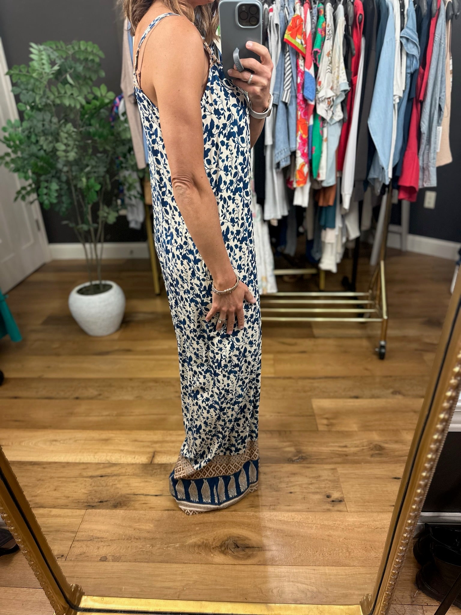 Haven't Met You Yet Patterned Jumpsuit-Jumpsuits-ee:some-Anna Kaytes Boutique, Women's Fashion Boutique in Grinnell, Iowa