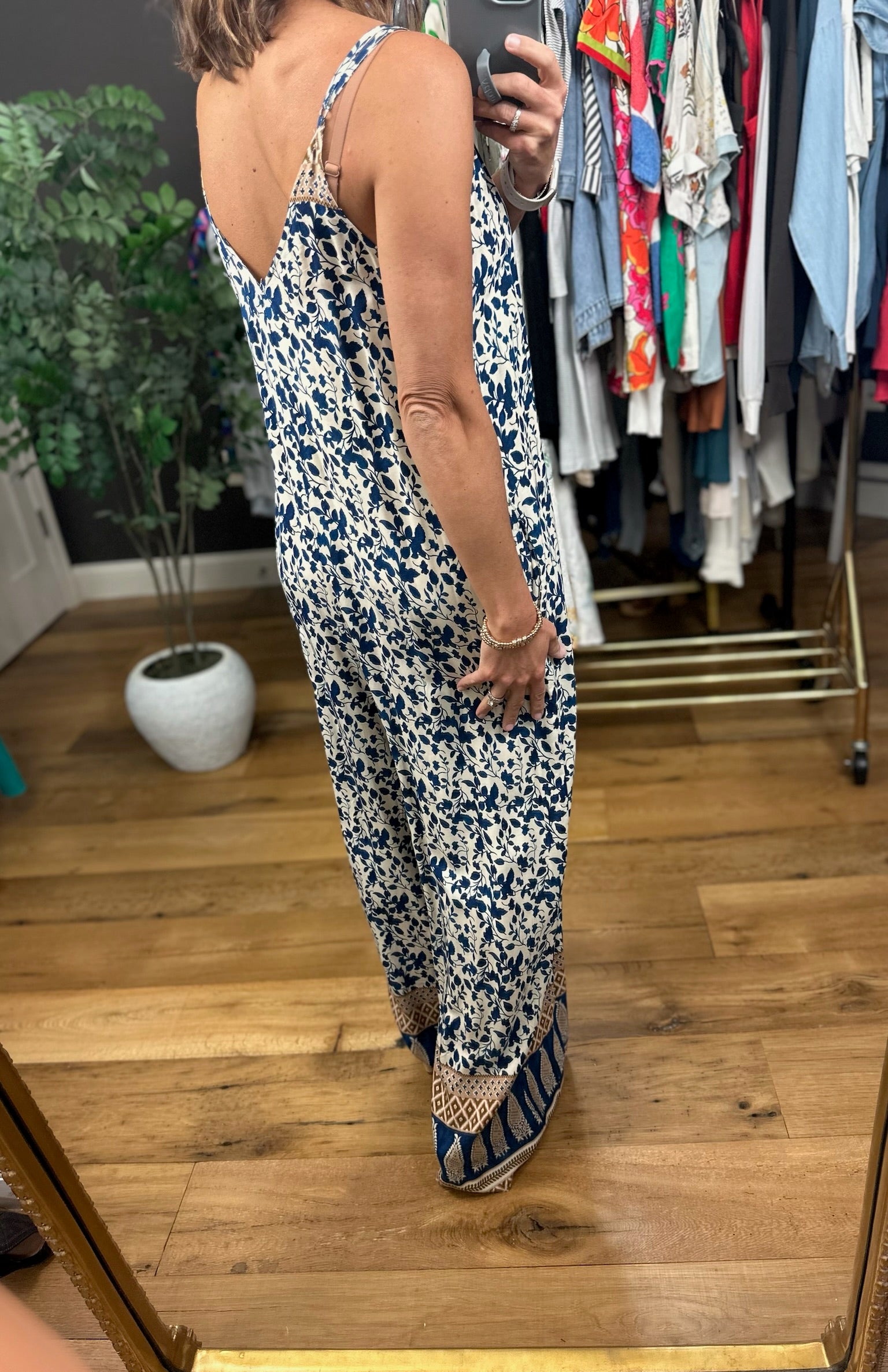 Haven't Met You Yet Patterned Jumpsuit-Jumpsuits-ee:some-Anna Kaytes Boutique, Women's Fashion Boutique in Grinnell, Iowa