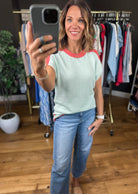 The Right Feelings Knit Top-Short Sleeves-Anniewear-Anna Kaytes Boutique, Women's Fashion Boutique in Grinnell, Iowa