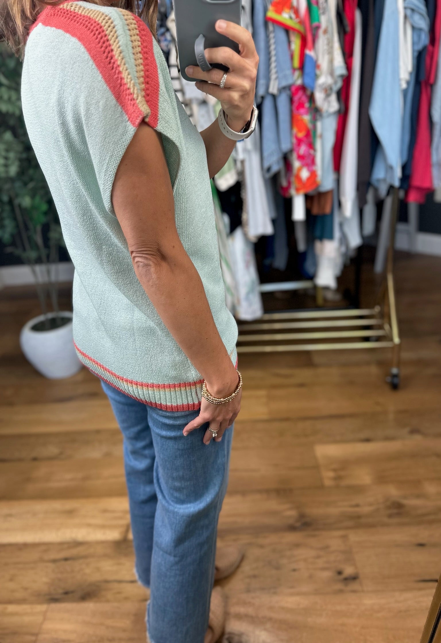 The Right Feelings Knit Top-Short Sleeves-Anniewear-Anna Kaytes Boutique, Women's Fashion Boutique in Grinnell, Iowa