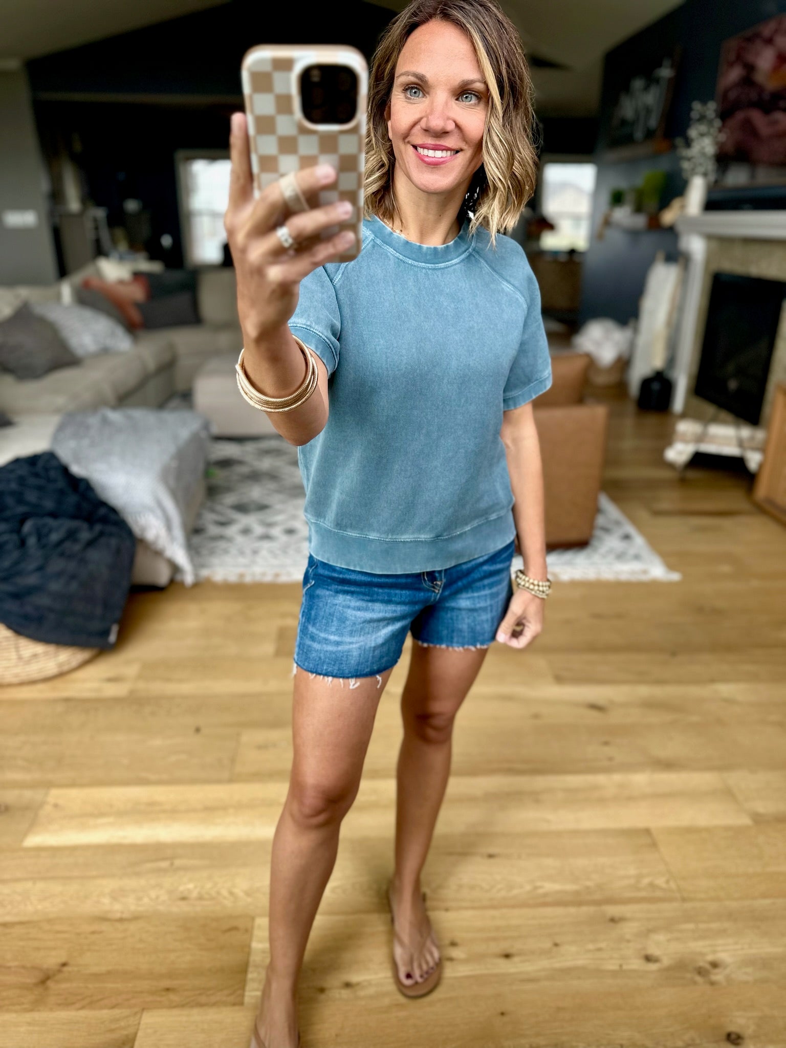 Fix You Washed Crew Top-Thread & Supply-Anna Kaytes Boutique, Women's Fashion Boutique in Grinnell, Iowa
