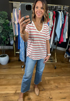 Remember The Time V-Neck Tee-Short Sleeves-Be Cool-Anna Kaytes Boutique, Women's Fashion Boutique in Grinnell, Iowa