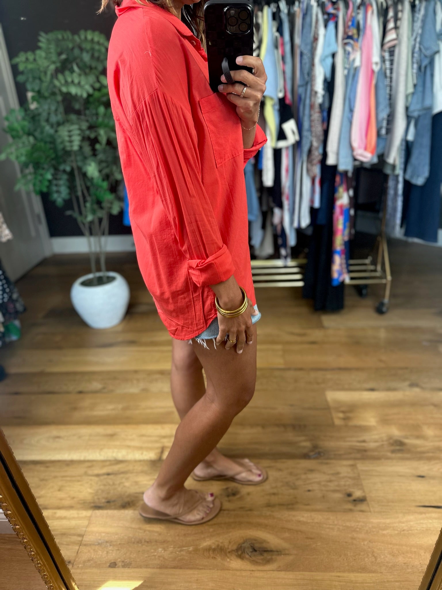 Honest Opinions Button-Down Top-Long Sleeves-Be Cool-Anna Kaytes Boutique, Women's Fashion Boutique in Grinnell, Iowa