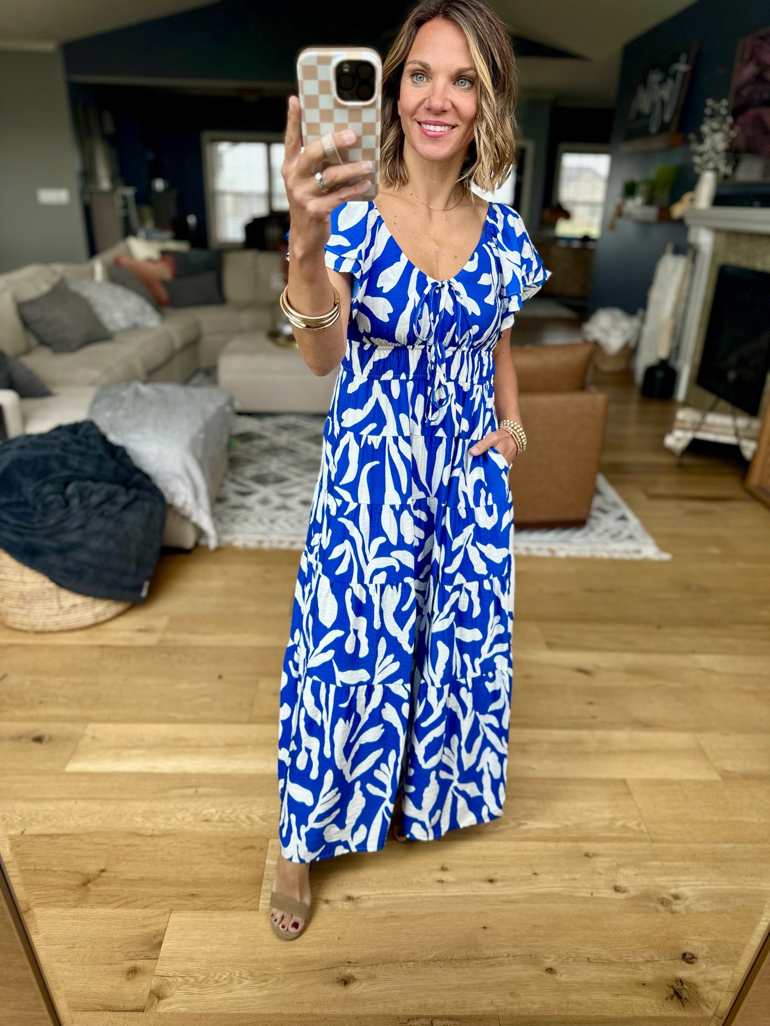 Just The Beginning Pocket Dress - Royal-THML-Anna Kaytes Boutique, Women's Fashion Boutique in Grinnell, Iowa