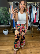 Island Getaway Floral Wide-Leg Pants-Pants-Umgee-Anna Kaytes Boutique, Women's Fashion Boutique in Grinnell, Iowa