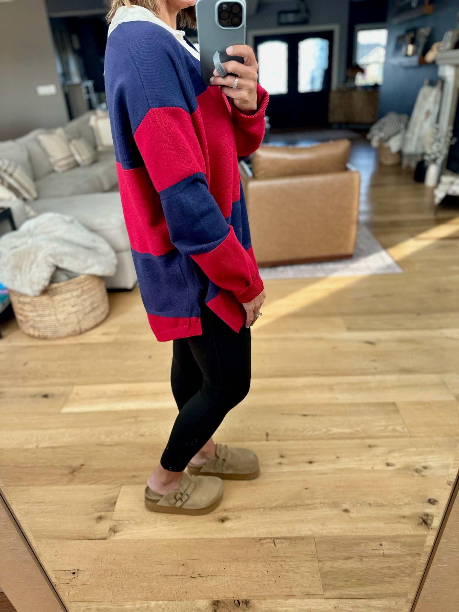 Talk To Me V-Neck Collared Knit-sweater-By Together-Anna Kaytes Boutique, Women's Fashion Boutique in Grinnell, Iowa