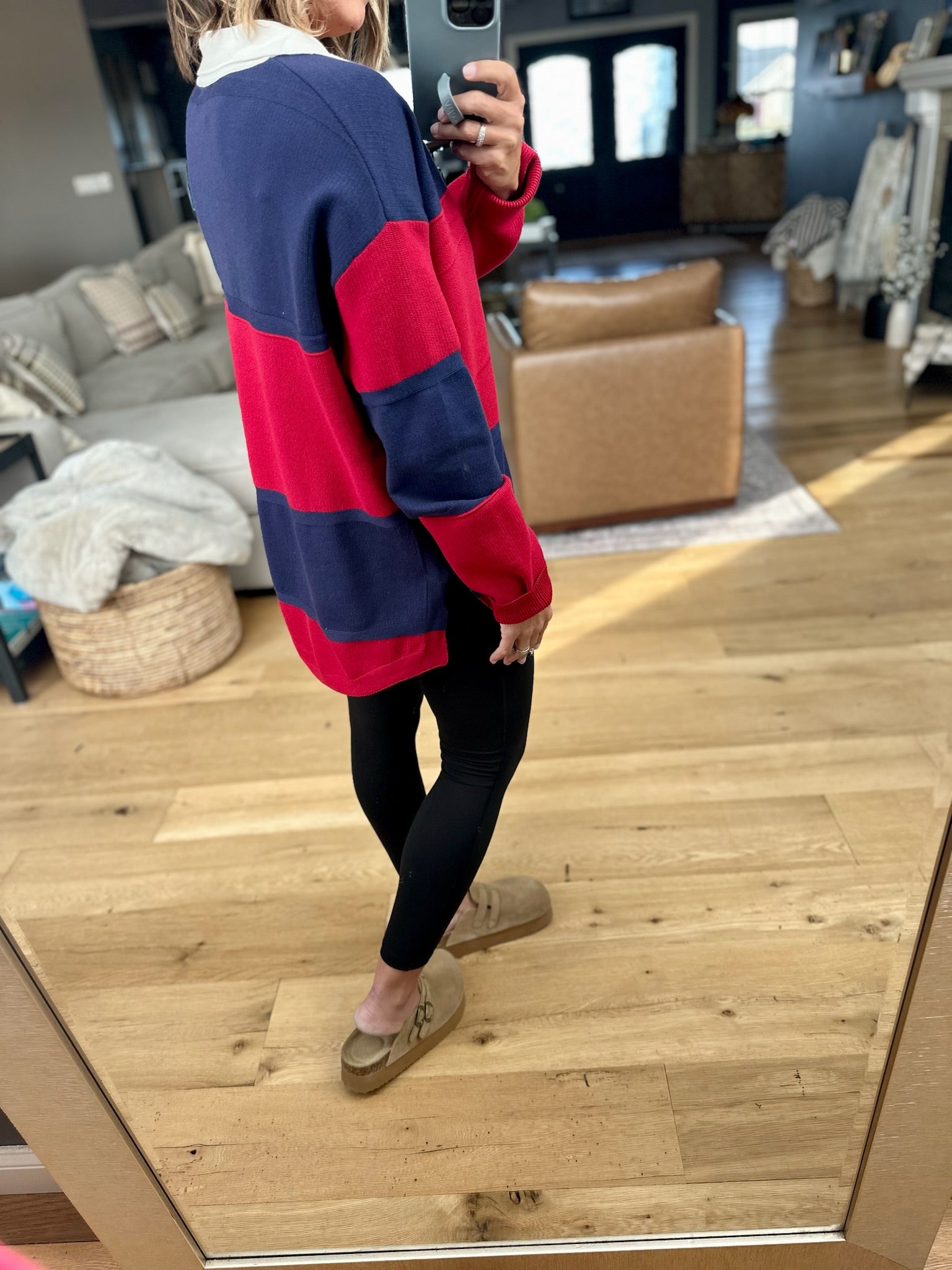 Talk To Me V-Neck Collared Knit-sweater-By Together-Anna Kaytes Boutique, Women's Fashion Boutique in Grinnell, Iowa