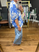 Find My Way Floral Top - Periblue-Easel-Anna Kaytes Boutique, Women's Fashion Boutique in Grinnell, Iowa