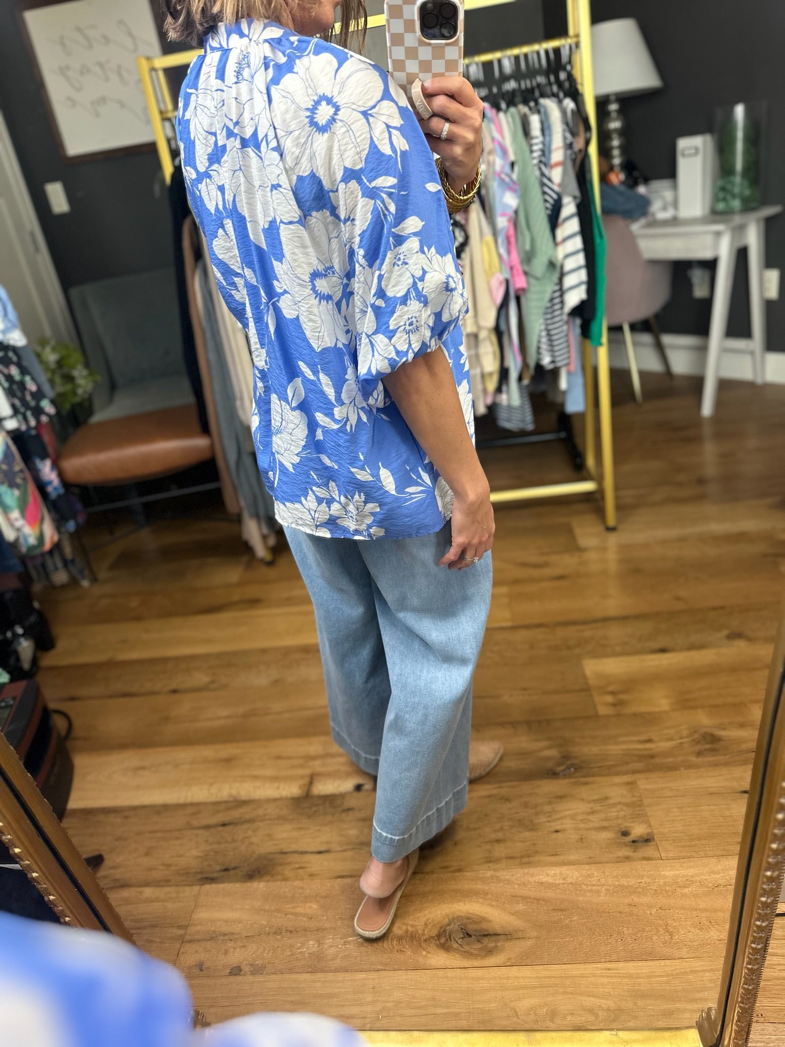 Find My Way Floral Top - Periblue-Easel-Anna Kaytes Boutique, Women's Fashion Boutique in Grinnell, Iowa