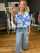 Find My Way Floral Top - Periblue-Easel-Anna Kaytes Boutique, Women's Fashion Boutique in Grinnell, Iowa