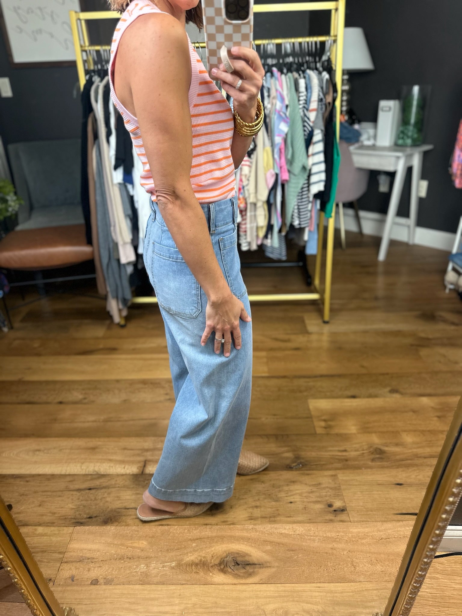 Darling Day Striped Top - Ballet/Orange-Wishlist-Anna Kaytes Boutique, Women's Fashion Boutique in Grinnell, Iowa