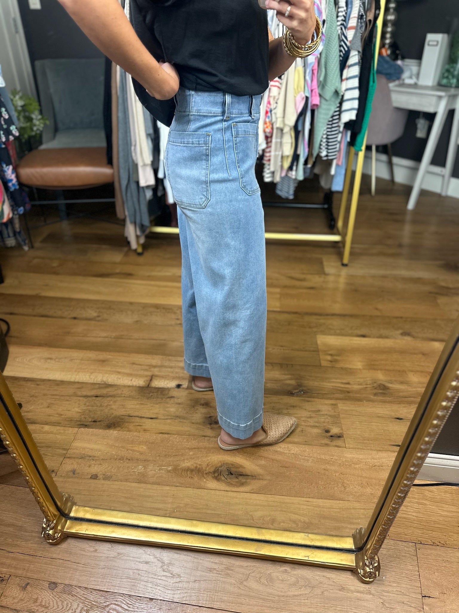 The Ophelia Wide-Leg Denim-Eesome-Anna Kaytes Boutique, Women's Fashion Boutique in Grinnell, Iowa