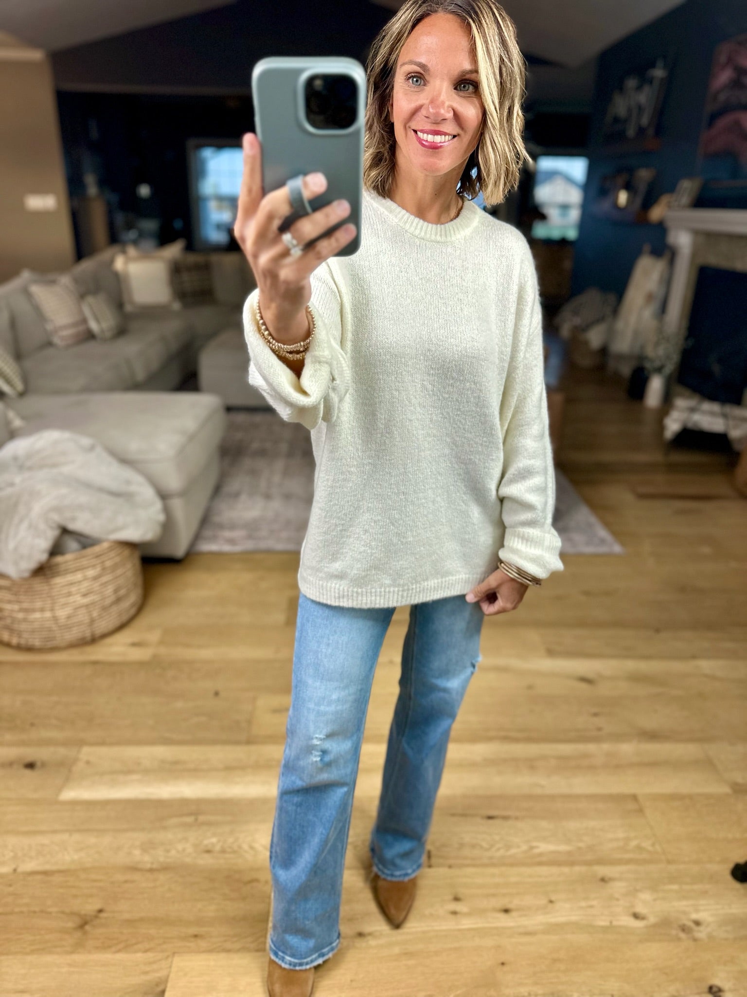 Z Supply Warmer Days Crew Sweater-sweater-Z Supply-Anna Kaytes Boutique, Women's Fashion Boutique in Grinnell, Iowa