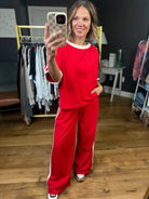 Look Back Two-Piece Set - Red-Entro-Anna Kaytes Boutique, Women's Fashion Boutique in Grinnell, Iowa