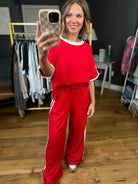 Look Back Two-Piece Set - Red-Entro-Anna Kaytes Boutique, Women's Fashion Boutique in Grinnell, Iowa