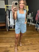 Just Having Fun Denim Romper-Wishlist-Anna Kaytes Boutique, Women's Fashion Boutique in Grinnell, Iowa