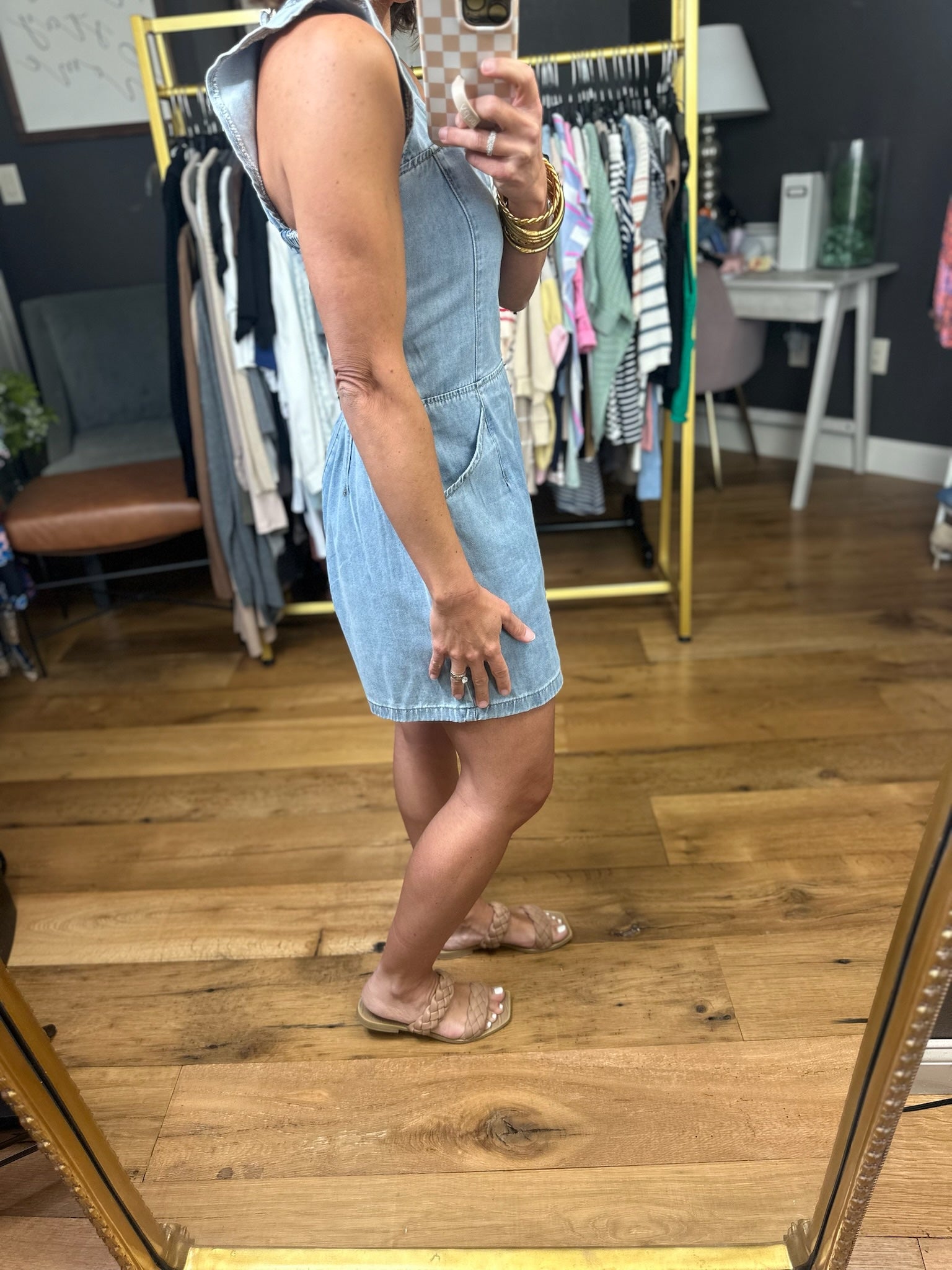 Just Having Fun Denim Romper-Wishlist-Anna Kaytes Boutique, Women's Fashion Boutique in Grinnell, Iowa