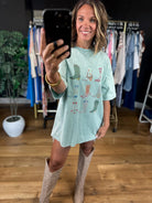 Showed Up In Boots Graphic Tee-Short Sleeves-Easel-Anna Kaytes Boutique, Women's Fashion Boutique in Grinnell, Iowa