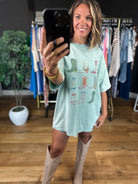 Showed Up In Boots Graphic Tee-Short Sleeves-Easel-Anna Kaytes Boutique, Women's Fashion Boutique in Grinnell, Iowa