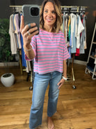 Always Together Striped Tee-Short Sleeves-Very J-Anna Kaytes Boutique, Women's Fashion Boutique in Grinnell, Iowa