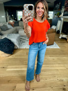 Halfway There Flutter Sleeve Top - Multiple Options-Les Amis-Anna Kaytes Boutique, Women's Fashion Boutique in Grinnell, Iowa