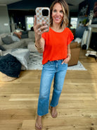 Halfway There Flutter Sleeve Top - Multiple Options-Les Amis-Anna Kaytes Boutique, Women's Fashion Boutique in Grinnell, Iowa