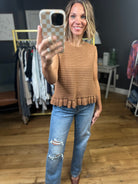 Masyn Ruffle Detail Knit Top - Camel-Wishlist-Anna Kaytes Boutique, Women's Fashion Boutique in Grinnell, Iowa