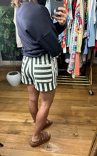 The Merrit Combo Stripe Shorts-Shorts-ee:some-Anna Kaytes Boutique, Women's Fashion Boutique in Grinnell, Iowa