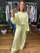 Favorite Moments Crop Crew + Wide Leg Pant Set-Sweaters-La Biz-Anna Kaytes Boutique, Women's Fashion Boutique in Grinnell, Iowa