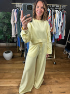 Favorite Moments Crop Crew + Wide Leg Pant Set-Sweaters-La Biz-Anna Kaytes Boutique, Women's Fashion Boutique in Grinnell, Iowa