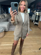 Back to Business Blazer + Short Set-Skies Are Blue-Anna Kaytes Boutique, Women's Fashion Boutique in Grinnell, Iowa