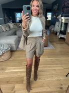 Back to Business Blazer + Short Set-Skies Are Blue-Anna Kaytes Boutique, Women's Fashion Boutique in Grinnell, Iowa