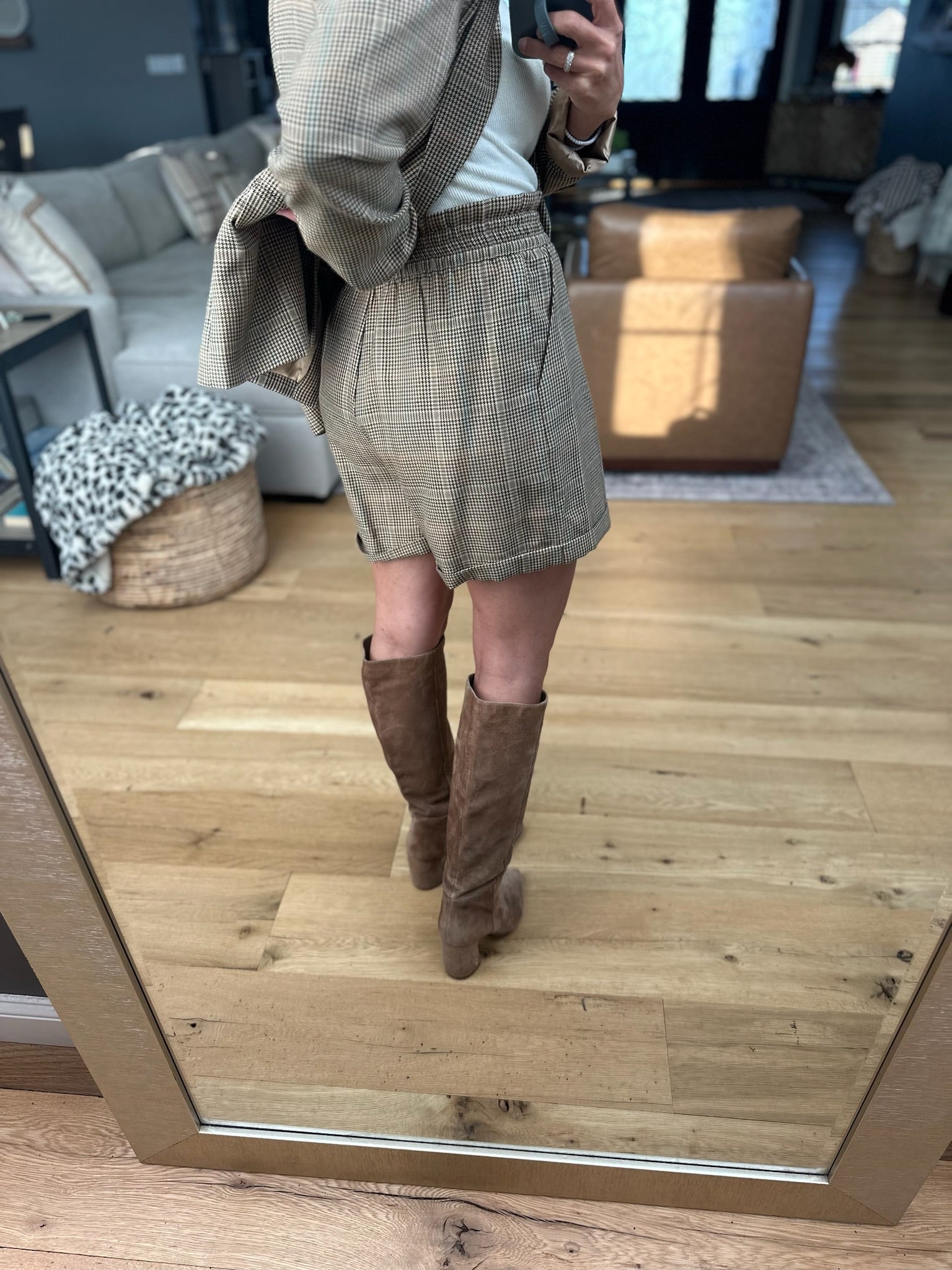 Back to Business Blazer + Short Set-Skies Are Blue-Anna Kaytes Boutique, Women's Fashion Boutique in Grinnell, Iowa