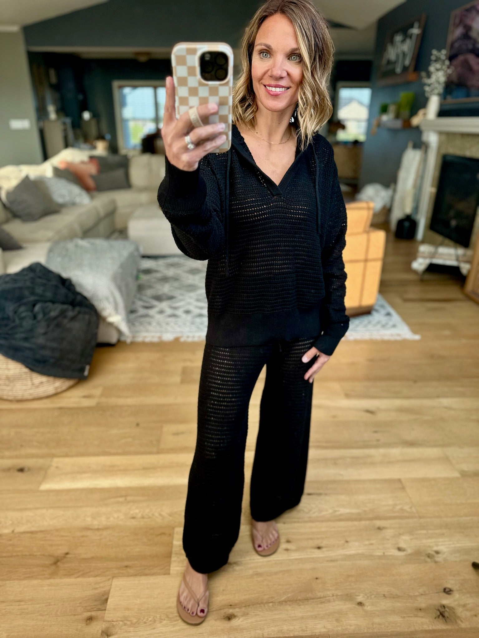 Thinking Of You Knit Set-Mono B-Anna Kaytes Boutique, Women's Fashion Boutique in Grinnell, Iowa