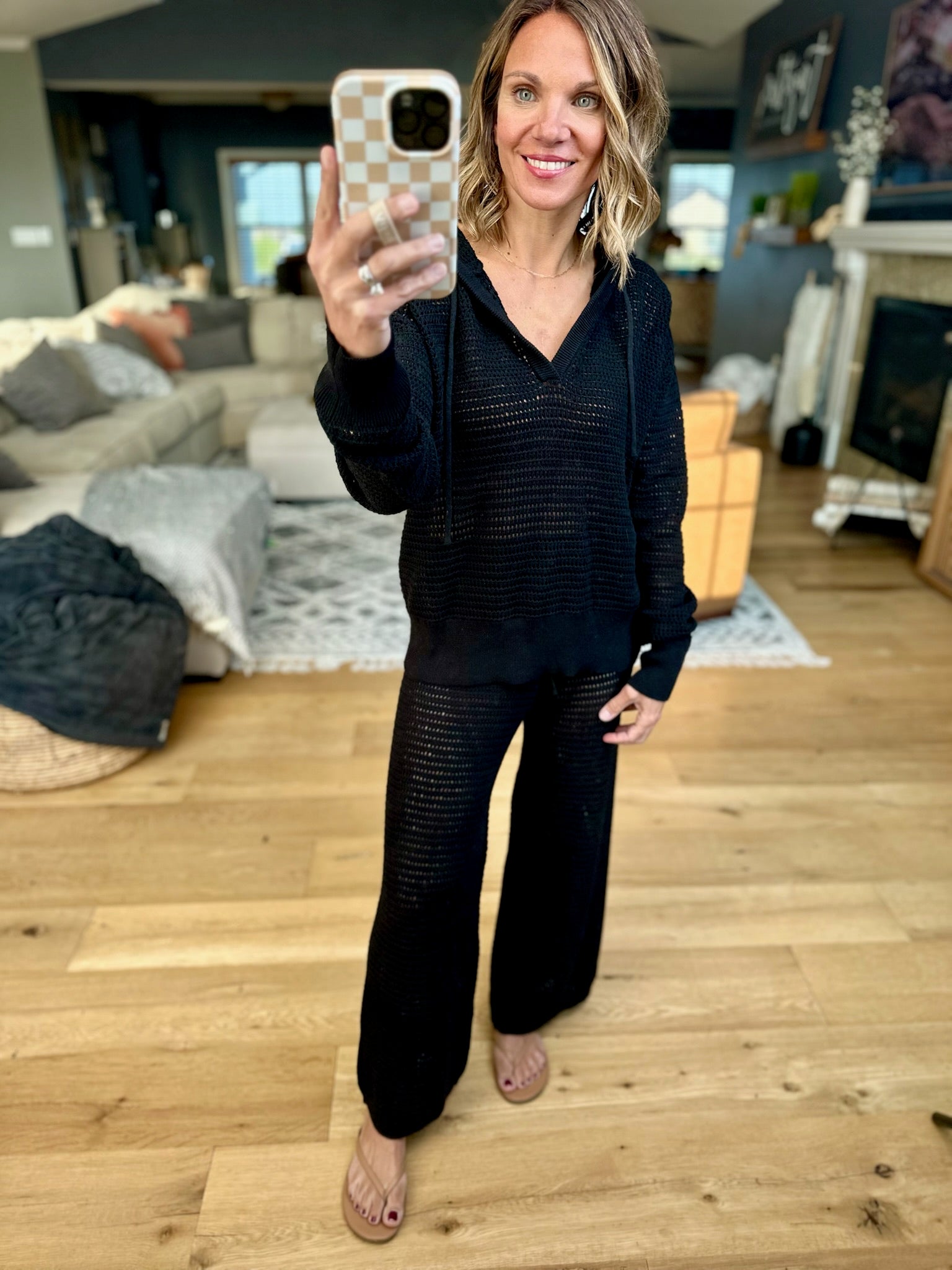 Thinking Of You Knit Set-Mono B-Anna Kaytes Boutique, Women's Fashion Boutique in Grinnell, Iowa