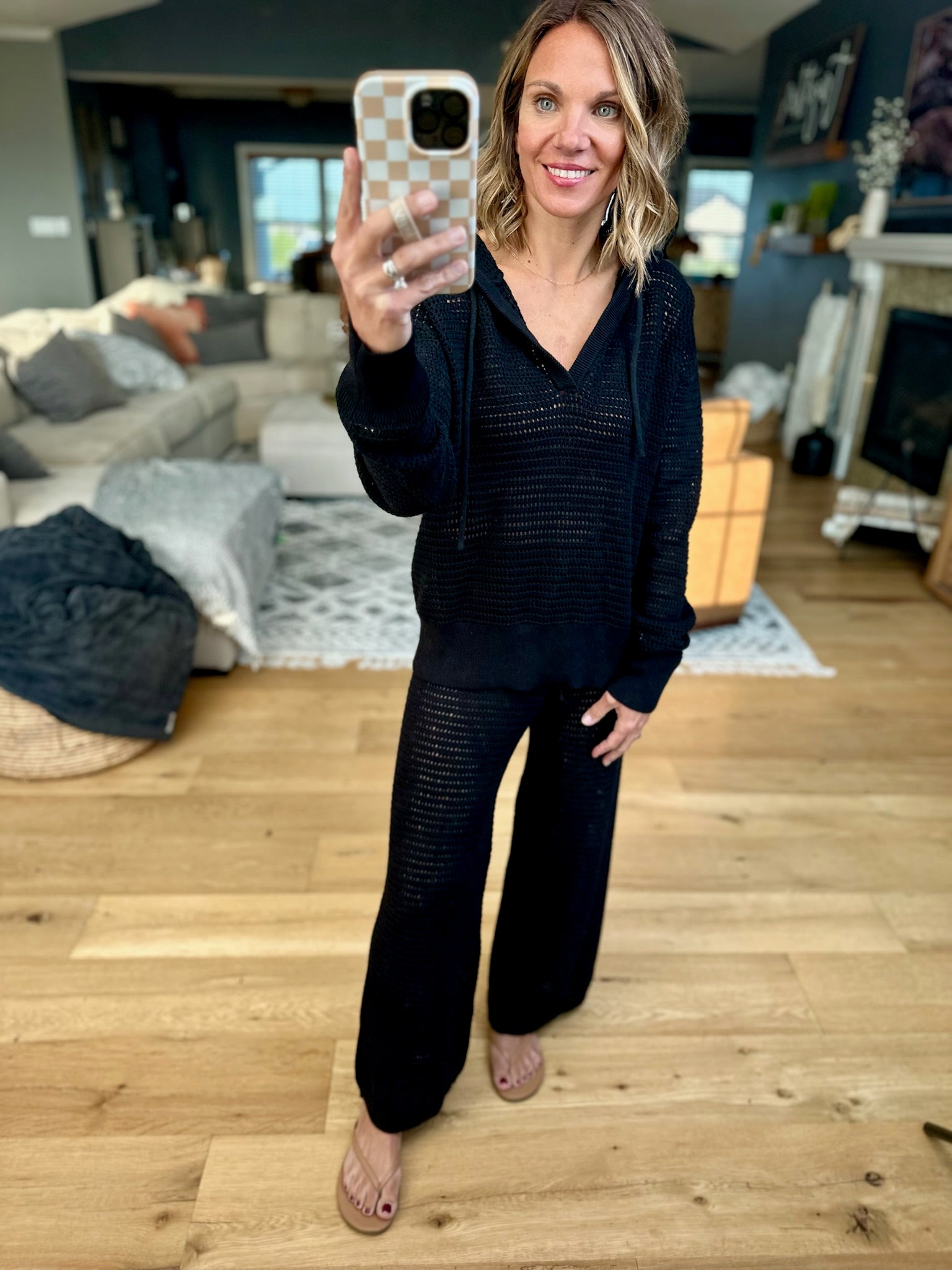 Thinking Of You Knit Set-Mono B-Anna Kaytes Boutique, Women's Fashion Boutique in Grinnell, Iowa