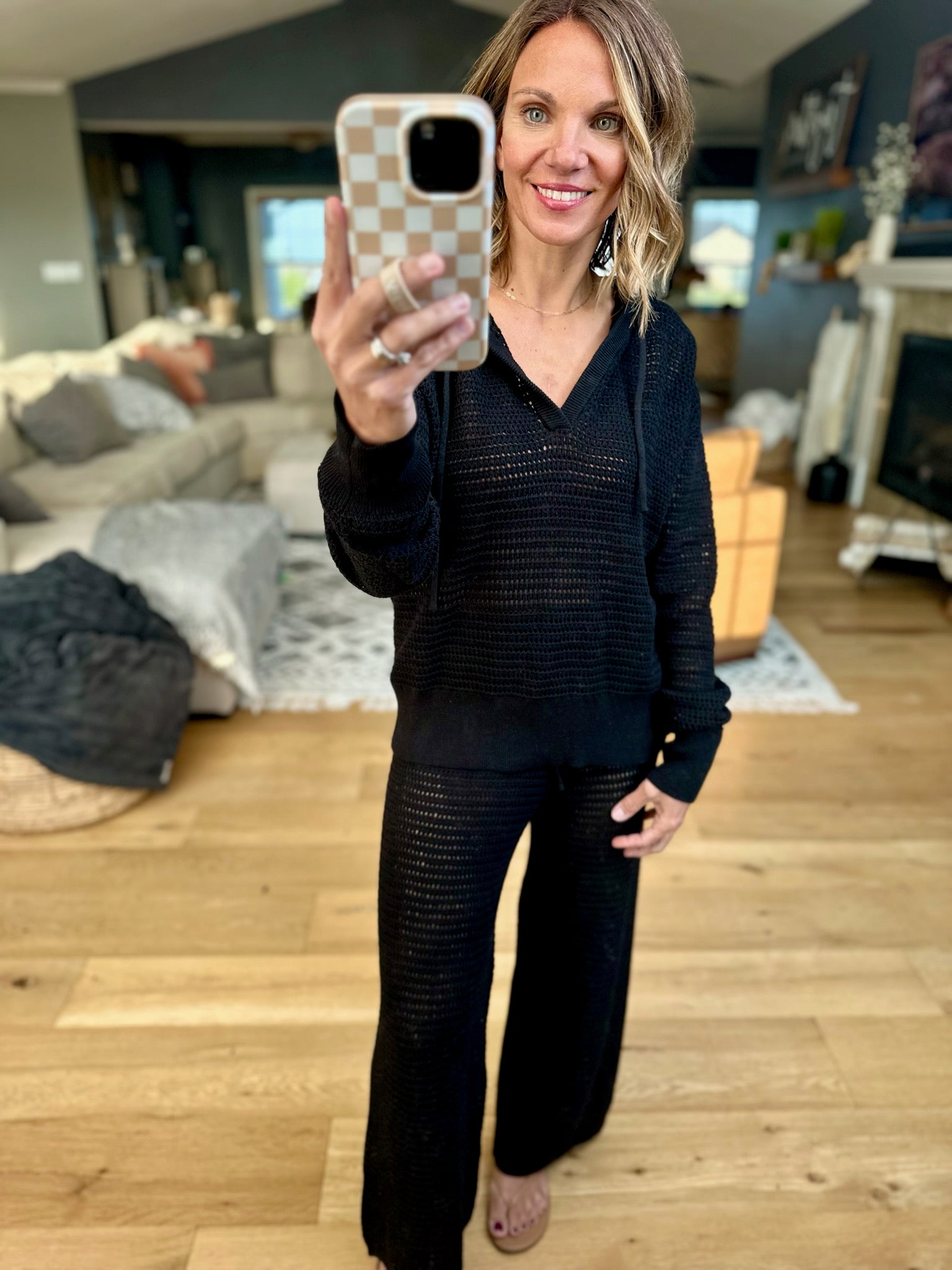 Thinking Of You Knit Set-Mono B-Anna Kaytes Boutique, Women's Fashion Boutique in Grinnell, Iowa