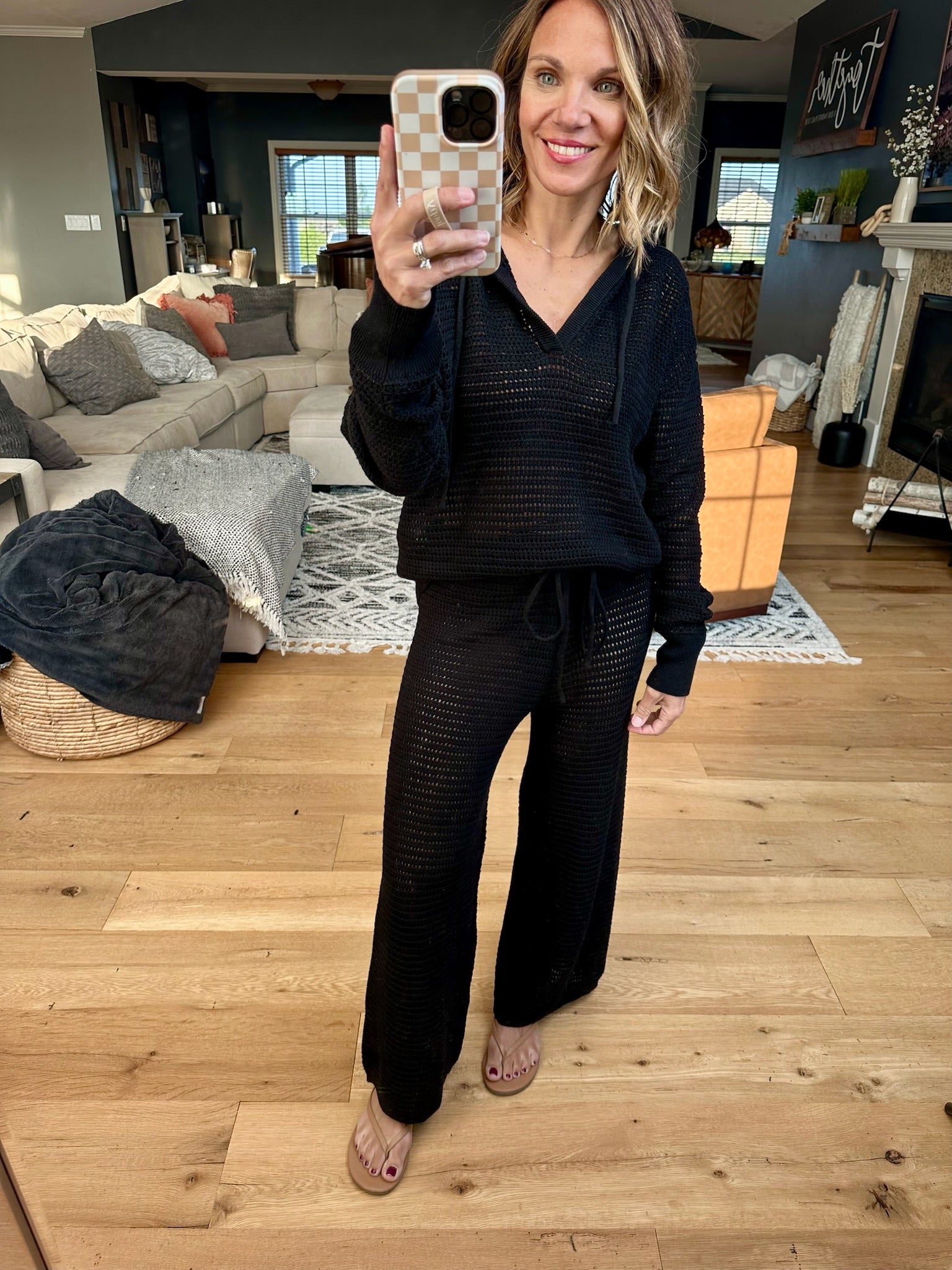 Thinking Of You Knit Set-Mono B-Anna Kaytes Boutique, Women's Fashion Boutique in Grinnell, Iowa