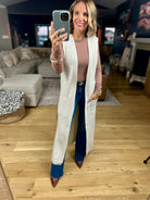 Simple Thoughts Ribbed Duster Sweater Vest-sweater-Wishlist-Anna Kaytes Boutique, Women's Fashion Boutique in Grinnell, Iowa