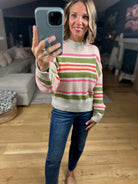 Actually Sweet Striped Knit Sweater-sweater-THML-Anna Kaytes Boutique, Women's Fashion Boutique in Grinnell, Iowa