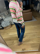 Actually Sweet Striped Knit Sweater-sweater-THML-Anna Kaytes Boutique, Women's Fashion Boutique in Grinnell, Iowa