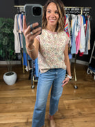 Fresh Picks Floral Top-Short Sleeves-Doe & Rae-Anna Kaytes Boutique, Women's Fashion Boutique in Grinnell, Iowa