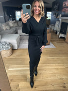 All I Want Knit Tie-Waist Sweater Dress-Dresses-She & Sky-Anna Kaytes Boutique, Women's Fashion Boutique in Grinnell, Iowa