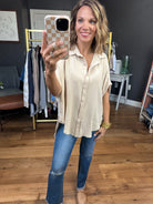 Express Yourself Button-Down Dolman Top - Multiple Options-Bucketlist-Anna Kaytes Boutique, Women's Fashion Boutique in Grinnell, Iowa