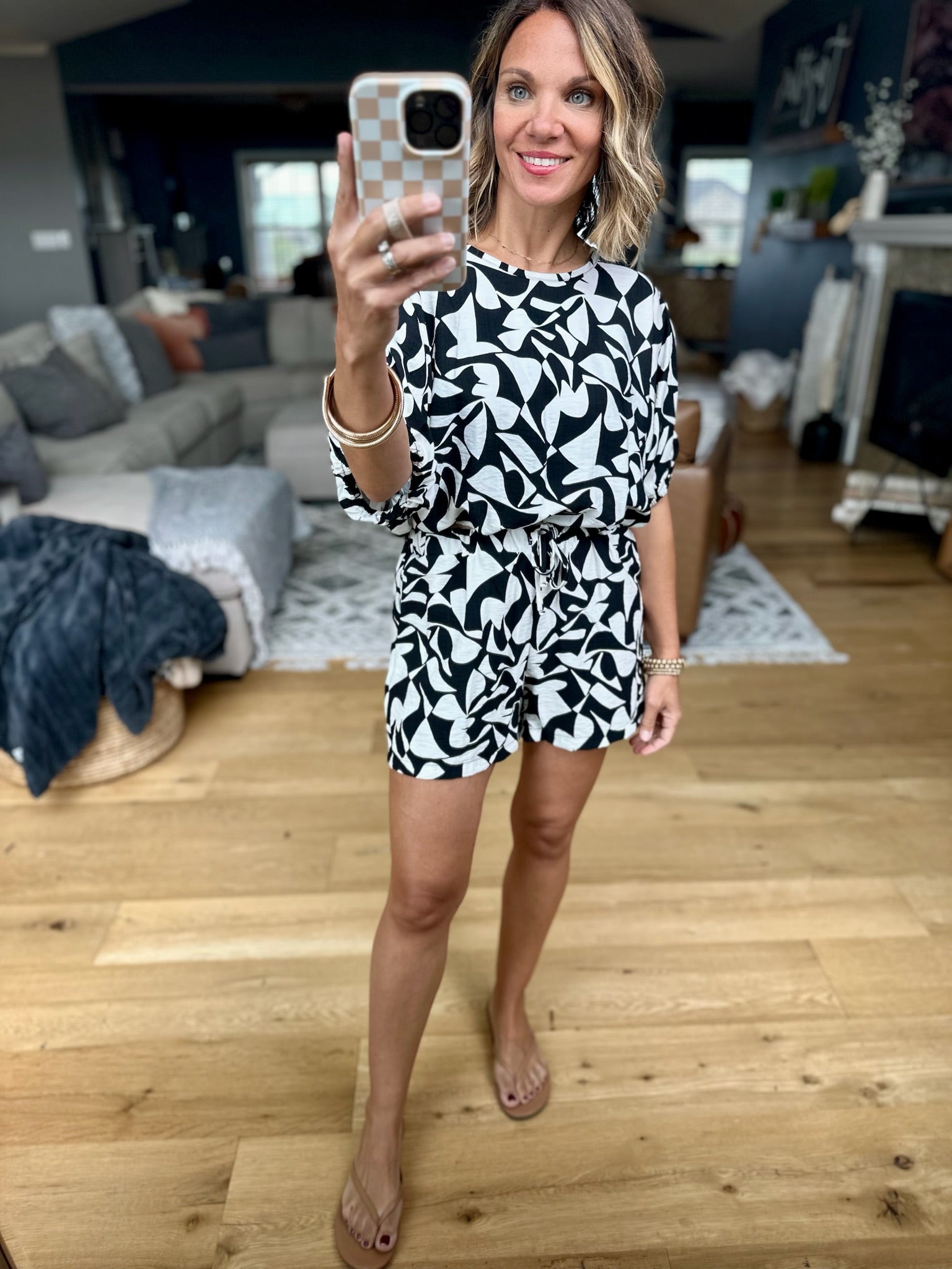 Make Your Mark Patterned 2-Piece Set-Wasabi & Mint-Anna Kaytes Boutique, Women's Fashion Boutique in Grinnell, Iowa