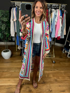 Threaded In Peace Crochet Cardigan-Sweaters-POL-Anna Kaytes Boutique, Women's Fashion Boutique in Grinnell, Iowa