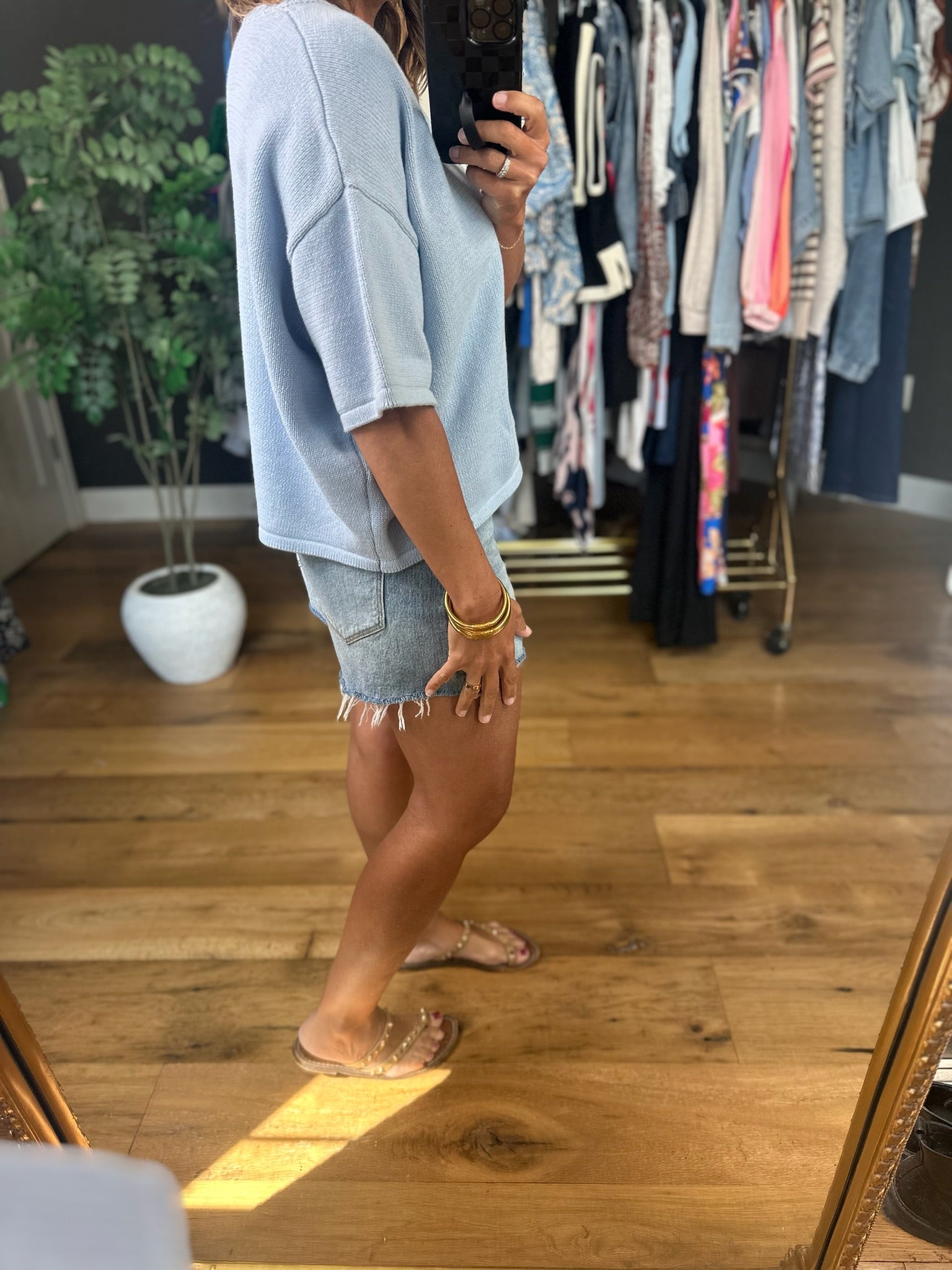 Just For Us Short-Sleeve Cardigan-Short Sleeves-Wishlist-Anna Kaytes Boutique, Women's Fashion Boutique in Grinnell, Iowa