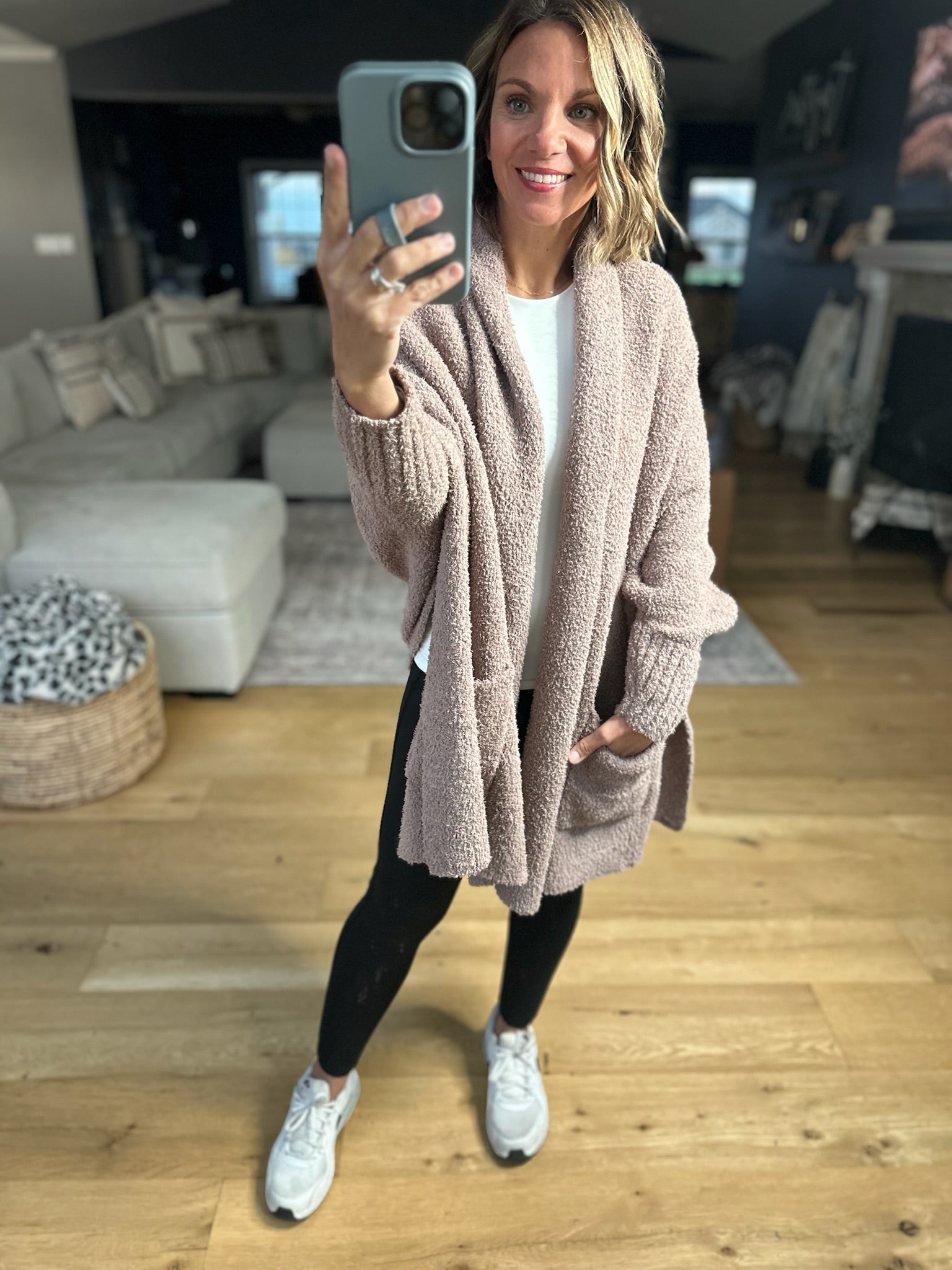 Cozy Intentions Pocket Cardigan-Sweaters-Blu Ivy-Anna Kaytes Boutique, Women's Fashion Boutique in Grinnell, Iowa